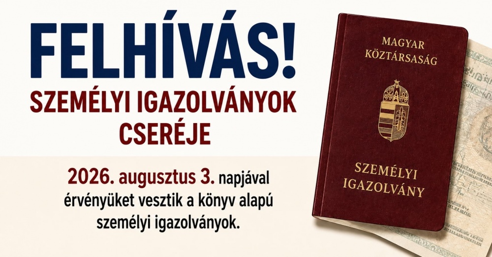Érvényüket vesztik a régi típusú, könyv formátumú személyigazolványok